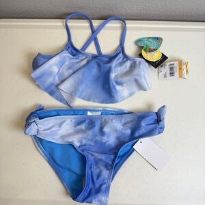 Cat & Jack Girls Bikini Size 7 Vibrant Blue Swimwear 2 piece girls swim New